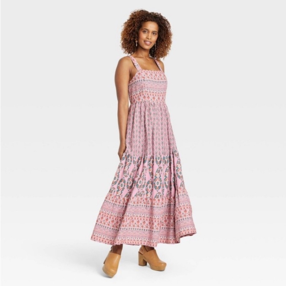 Knox Rose Boho Floral Sleeveless Max